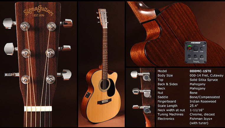 Đàn Guitar Acoustic Sigma OOOMC-1STE